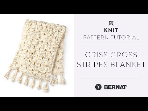 How to Knit a Blanket with the Crossed-Stitch Technique | Free Knitting Pattern