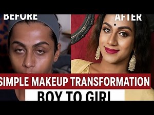 Simple Boy to Girl Makeup Transformation | Unbelievable Before & After!