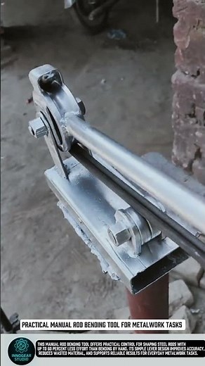 Practical manual rod bending tool for metalwork tasks #tools