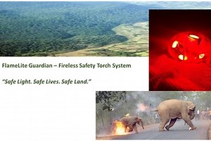 FlameLite Guardian – Fireless Safety Torch System