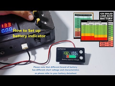 how to setting supnova battery capacity voltage || how to set up battery indicator