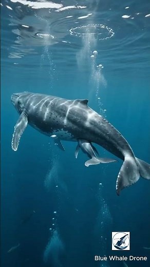 Rare Blue Whale Birth Caught on Camera | Nature's Greatest Miracle #dronefootage #whale