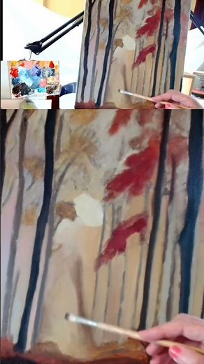 Un bosque místico al óleo con colores cálidos ¡ Té sorprendera ! 4°