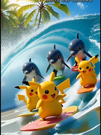 Enjoy Pikachu's Adventures in Fun Arabic Cartoons