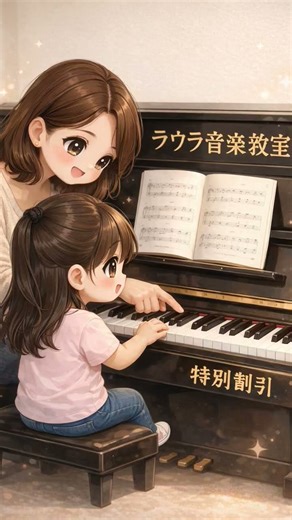 たのしく学ぼう！ピアノとリズム♪カラフルでワクワクする教室で、すきな曲をえらんでレッスンできます。日本語でも、英語でもOK！音楽がもっと大好きになる時間です。 #子供 #ピアノ #shorts