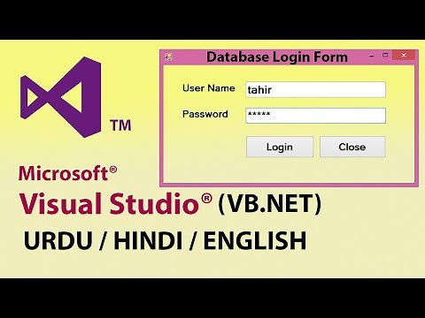 How To Create Login Form In Visual Basic.Net Ms Access 2013 Database