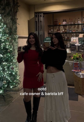 california winter barista ootds ❄️✨🍵🧣💌 #coffeeshop #smallbusiness #209area #fyp #foryoupage