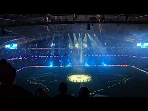 Man City vs Borussia Dortmund - Starting XI - Laser show - Champions League Anthem