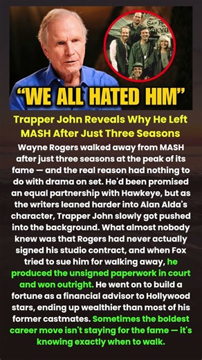 Trapper John Reveals Why He Left MASH After Just Three Seasons#shorts