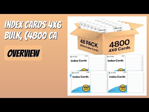 REVIEW (2026): Index Cards 4x6 Bulk, (4800 Ca. Features