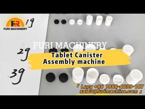 Tablet Canister Assembly Machine Production Line with 5-Camera Vision Inspection and Laser Printing