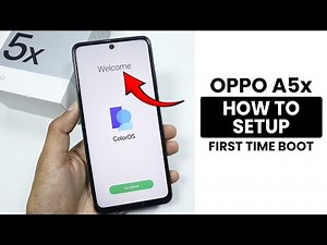 Oppo A5x: How to Set Up First Time - Initial Set Up