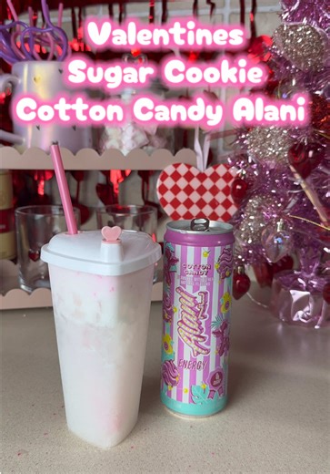 Valentine's Sugar Cookie Cotton Candy Drink Recipe
