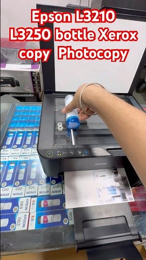 Epson L3210 L3250 bottle Xerox Copy Photocopy#epson #service #printersupportsoftware