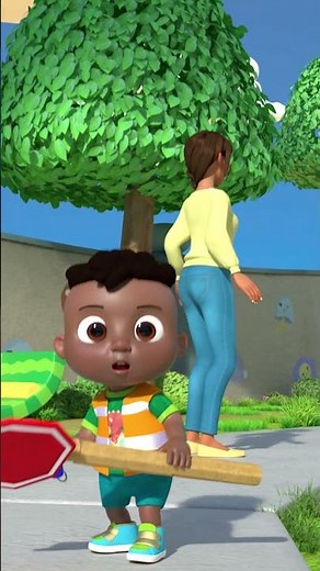 Hit The Brakes Nina! Wheels On The Bus #kidsongs #babytime | #cocomelon #shorts