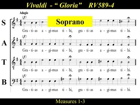 Vivaldi - Gloria - RV589 - 4 Gratias Agimus Tibi - Soprano