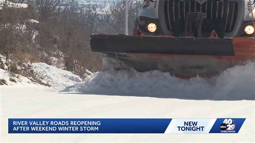 Van Buren road crews reopen main route after snow and ice closure