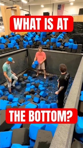 WHAT IS AT THE BOTTOM OF A FOAM PIT? 🤔