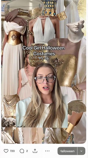 Greek Goddess Costume 🌿🏆🔱⭐️🌊#creatorsearchinsights #greekgods #greekgoddess #halloweenlook #halloweencostume