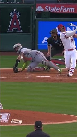 Christian Scott strikes out Mike Trout 🔥 #baseball #highlights #sports #mvp