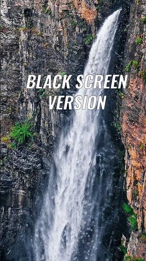 10 Hours Black Screen Strong Waterfall 🌊 Powerful Water Sounds for Deep Sleep, Focus & Relaxation