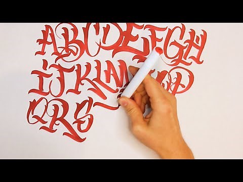 How To Draw Graffiti Letters Calligraphy Style