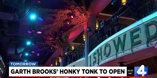 Garth Brooks' honky tonk to open Friday