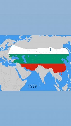 Bulgarian Empire: Historical Map of Europe and Asia