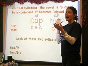 Open & Closed Syllable Decoding Video