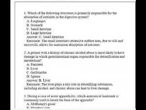 GI Digestive System Anatomy & Physiology Review Exam Q & A 2026 (Complete And Verified Study