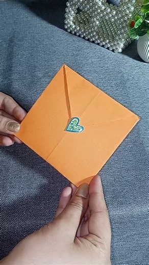 No Glue Origami Envelope ✉️ | A4 Paper se Easy Envelope in Seconds 😍 #Shorts