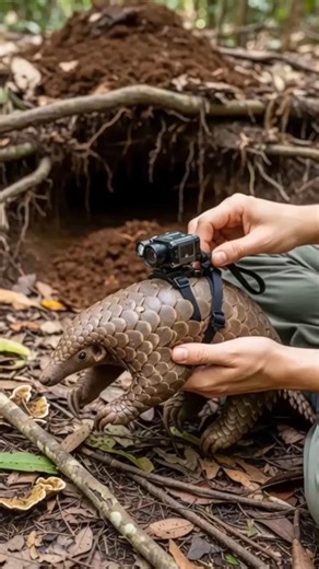Giant Pangolin POV 🦔 Exploring a Massive Underground Burrow |