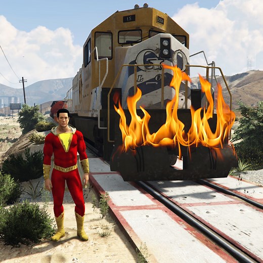Can Shazam Stop the Train In GTA 5? | XCEED Gaming