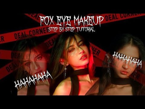 Fox eye makeup tutorial ✨ step by step tutorial 🎀 bold makeup 💥