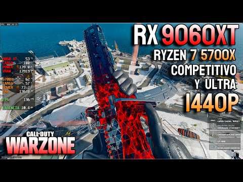RX 9060xt 16gb + ryzen 7 5700x warzone