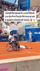 They've done it! 🙌 A massive congratulations to our South African wheelchair tennis stars, Lucas Sithole and Donald Ramphadi, for clinching the bronze medal at the Paralympic Games! 🥉They are the first South African to win a wheelchair tennis medal at the Paralympic Games. What an incredible achievement! Join us in celebrating these two phenomenal athletes who have shown the world what South African spirit is all about! 🇿🇦👏 #WheelchairTennis #Paris2024 #ParalympicGames #ProudlySouthAfrican 