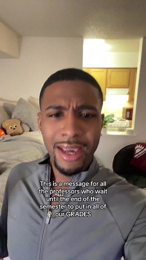 Professors need to put the grades in the gradebook on time IDC… #college #finalsweek #professor #tedtalkswithshaquan