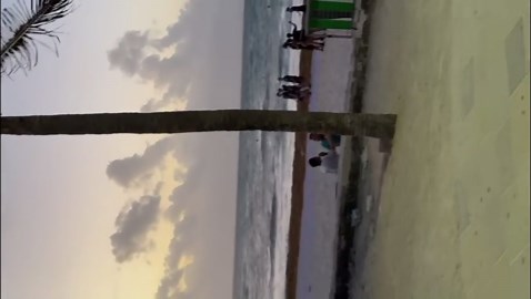 Man suddenly vomits while walking in Playa del Carmen, Mexico