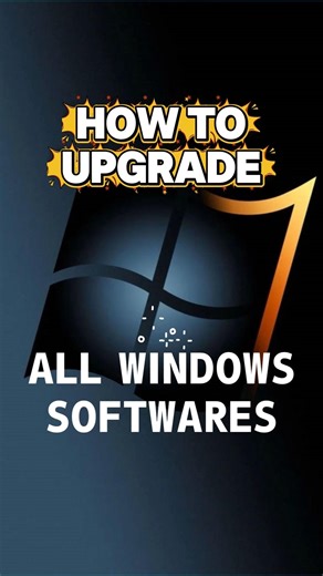 Upgrade all Windows Softwares with one command 🖥️