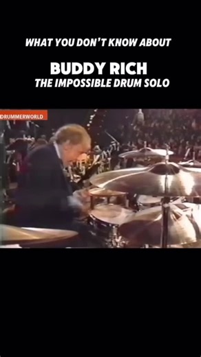 The World Of Drums on Instagram: "This is the impossible drum solo by Buddy Rich. Did you know this legend was having a literal heart attack during this performance? #theworldofdrums"