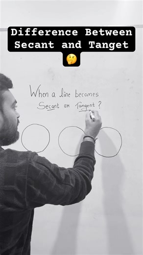 Secant vs Tangent | Don’t Get Confused🤯 #maths #geometrydash #ytshorts #youtubeshorts #shorts