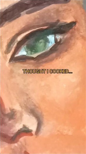 It came out horrible 💀😭#shorts #myartistlife #portraitart #drawing #drawingprocess #artmemes