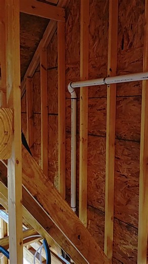 When we run our plumbing vents in your attic, we route our pipes out of the way for attic access and storage space. Vents ALWAYS penetrate the roof to the rear of the house. | Ontime Plumbing