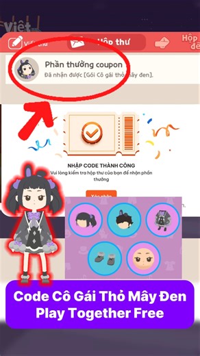 Code Cô Gái Thỏ Mây Đen Play Together Mới Nhất Còn Sử Dụng Được #codeplaytogether #playtogethervng