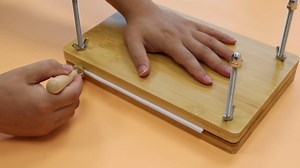 Book Binding Kits for Beginners, 7.9”x11.6” Inch Wooden Book Press, Bookbinding Kit Bookbinding Tools with Bone Folder, Awl, brush, Cloth, Needles for DIY Bookbinding, BookRepair, Handmade Crafts