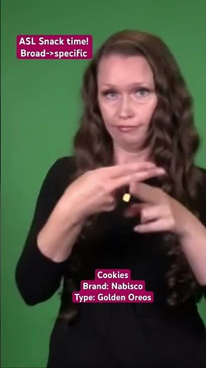 🍪🍪 ASL snack time! 🍪🍪 delicious! fingerspelling receptive practice! #asl #aslinteractive #oreos