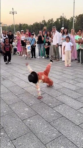 The boy dances with the dwarf #dance #cute