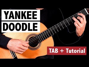 Yankee Doodle - Easy Guitar Tutorial + TAB