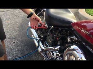 Jump starting a dead battery [Motorcycle]