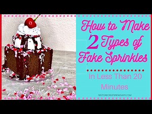 How To Make Fake Sprinkles in Less Than 20 Minutes.Polymer Clay Fake Sprinkles add the perfect touch